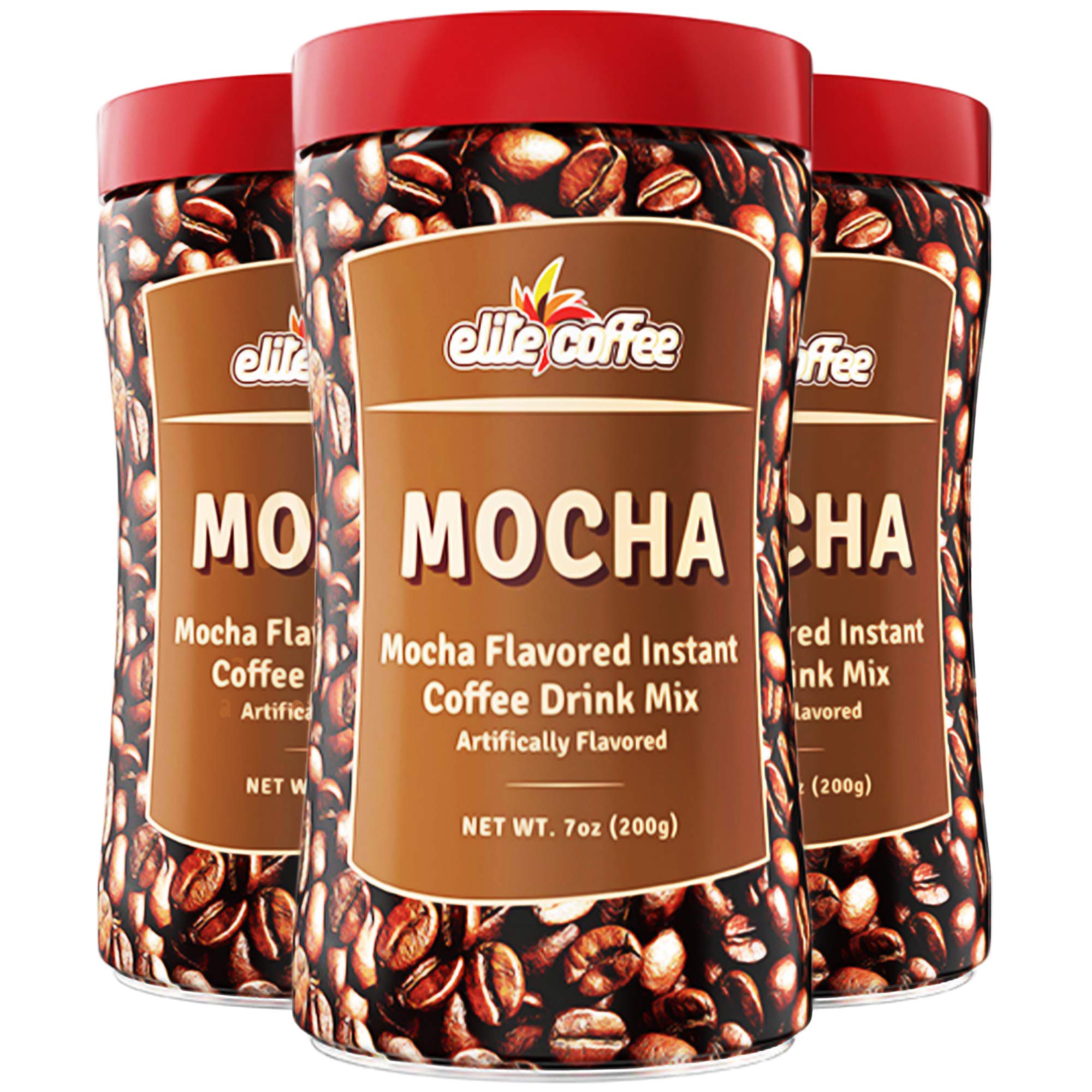 Amazon.com : Elite Instant Coffee Mocha Flavored Drink Mix 7oz (3
